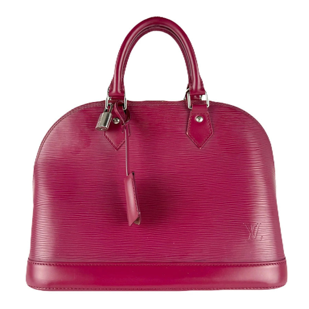 Louis Vuitton Alma Epi Leather Handbag Fuschia Pink
